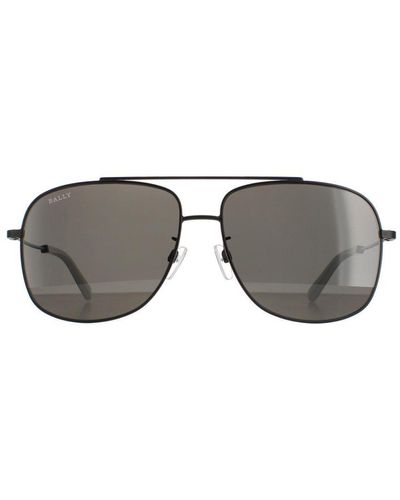 Bally Aviator Polarised Mirrored By0050-K Metal (Archived) - Grey