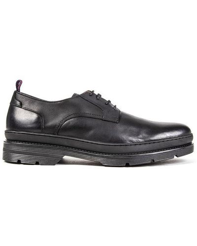 Sole Maplin Plain Toe Shoes Leather - Black