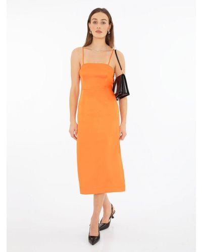 OMNES Canele Midi Dress - Orange