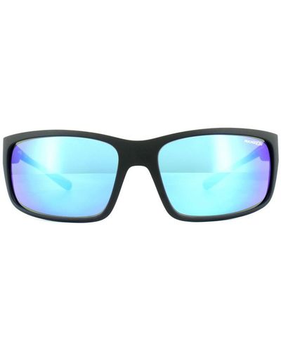 Arnette Wrap Matt Mirror Sunglasses - Blue