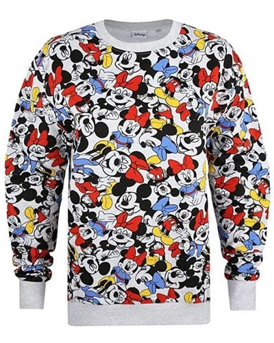 Disney Fun Time Mickey & Minnie Mouse Sweatshirt (lichtgrijs) - Blauw