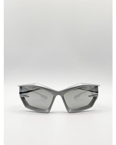 SVNX Racer Style Sunglasses - White