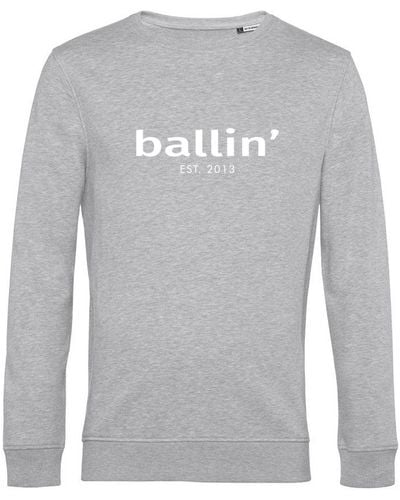 Ballin Amsterdam Est. 2013 Sweaters Basic Sweater Grijs