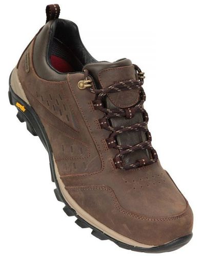 Mountain Warehouse Pioneer Extreme Leather Walking Shoes - Brown