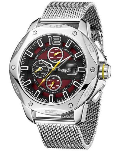 Gamages Of London Limited Edition Hand Assembled Centurion Automatic Steel Stainless Steel - White
