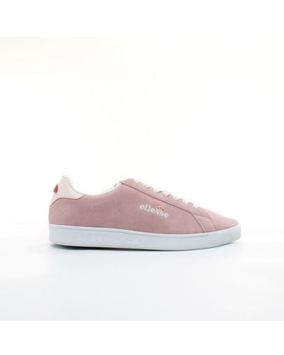 Ellesse Campo Pink Trainers Leather