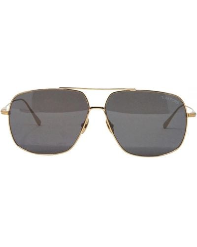 Tom Ford John-02 Ft0746 30a Gold Sunglasses - Grijs
