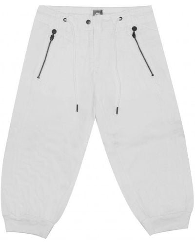 Nike Cropped Trousers Capri Joggers White 213236 100 Cotton