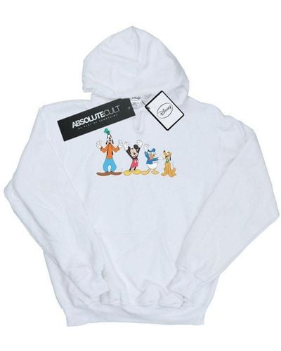 Disney Mickey Mouse Friends Hoodie - White