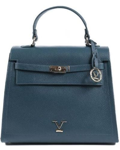 19V69 Italia by Versace Handbag Petrol Bg12010 Dollaro Ottano - Blue