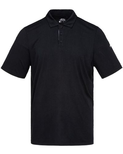 Slazenger Golf Solid Polo Shirt - Black