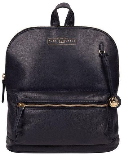 Pure Luxuries 'Kinsely' Leather Backpack - Blue