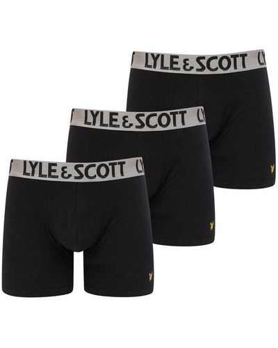 Lyle & Scott Onderbroeken Christopher 3-pack Boxers Zwart
