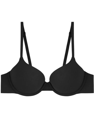 Vanity Fair Stripes Push Up Bra - Black