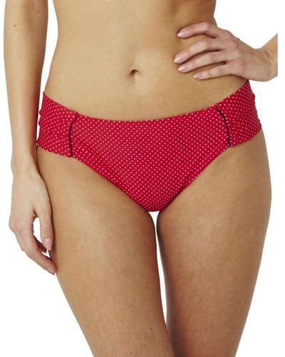 Panache Sw0829 Britt Gather Bikini Brief - Red
