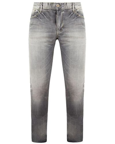 Armani Emporio J06 Slim Fit Low Waist Jeans Cotton - Grey