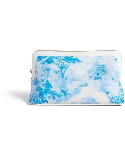 Ted Baker Rexii New Romantic Printed Wash Bag - Blue