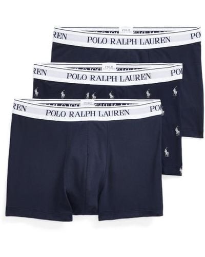 Polo Ralph Lauren Onderbroeken In Een 3-pack - Blauw
