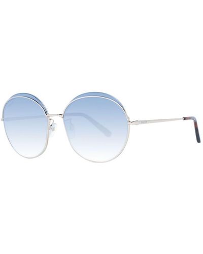Bally Round Metal Sunglasses With Gradient Lenses - Blue