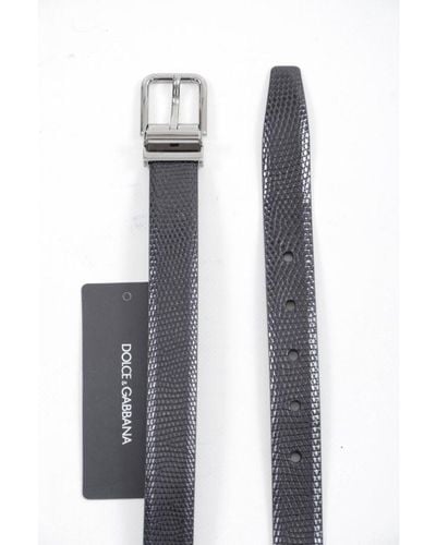Dolce & Gabbana Men Leather Belt - Wit