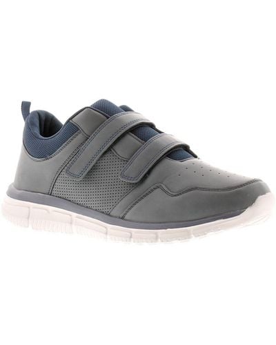 FOCUS BY SHANI Trainers Victor Touch Fastening Lightweight - Grey