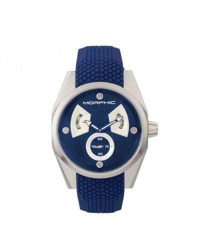 Morphic M34 Series Horloge Met Dag/datum - Blauw