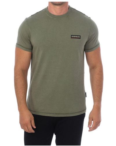 Napapijri Short Sleeve Round Neck T-Shirt Np0A4Gpe - Green