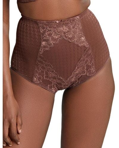 Panache 7284 Envy High Waisted Shaping Brief - Brown