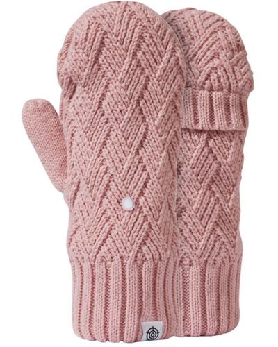 TOG24 Britton Lined Mittens Candy Floss - Pink