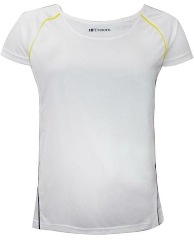 Tretorn Performance Tee Training Gym T-Shirt 475538 36 Cotton - White