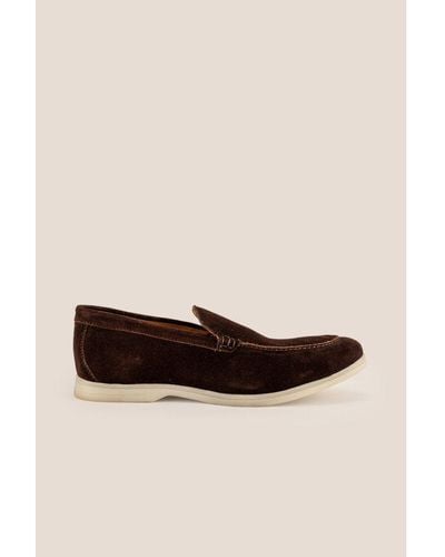 Oswin Hyde Cole Suede Loafer - Natural