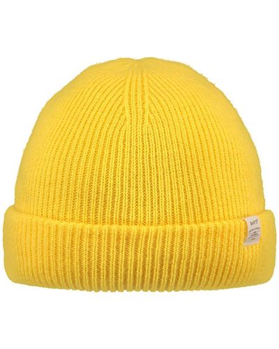 Barts Kinyeti Turn Up Knitted Beanie Hat - Yellow
