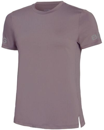 Björn Borg Björn - Ladies Classic Training Short Sleeve T-shirt - Purple