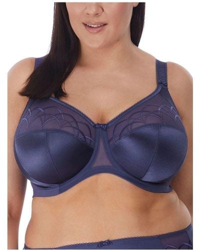 Elomi Cate Full Cup Side Support Bra Nylon - Blue