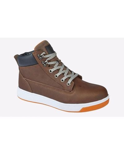 Grafters Longwood Safety Trainer Boot - Brown