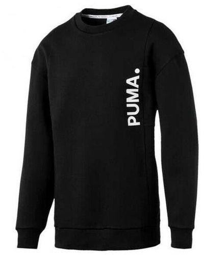 PUMA Epoch Crew Pull Over Jumper Sweat Shirt Top 577998 01 Textile - Black