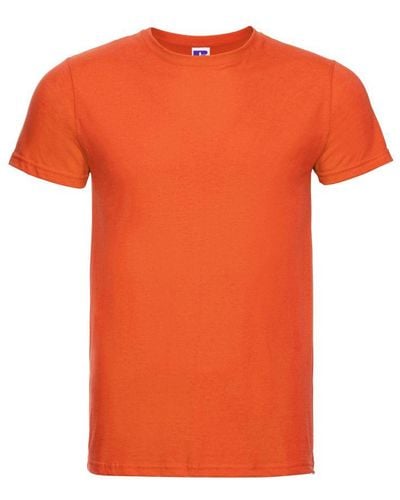 Russell Russell Slank T-shirt Met Korte Mouwen (oranje)