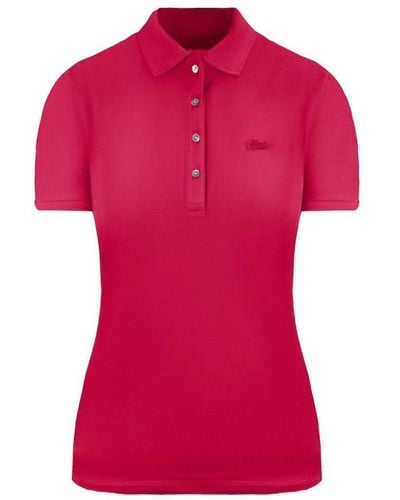 Lacoste Relaxed Fit Polo Shirt Cotton - Red