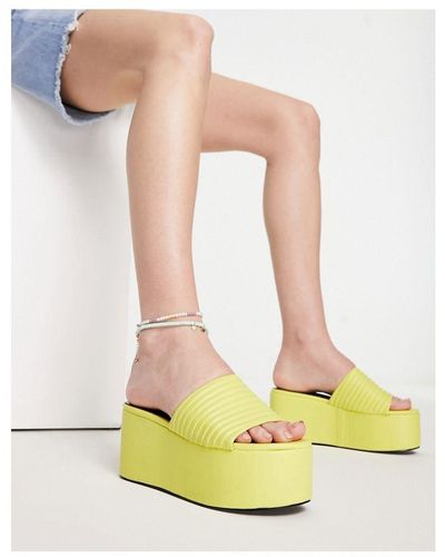 SIMMI London Saanvi Flatform Sandals - Yellow