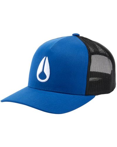 Nixon Iconed Trucker Hat Royal - Blue