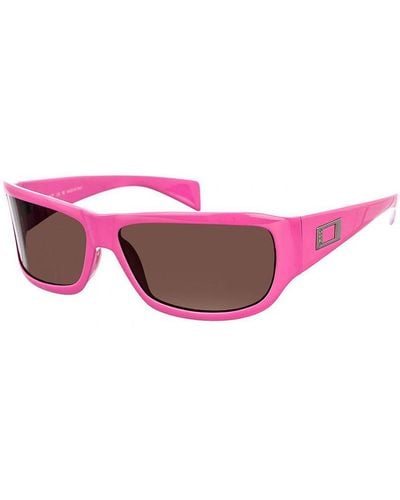 Exte Acetate Sunglasses With Rectangular Shape Ex-58707 - Pink