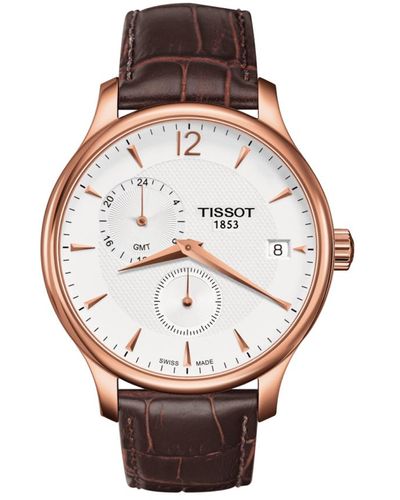 Tissot Tradition Watch T0636393603700 Leather (Archived) - Brown