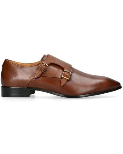 KG by Kurt Geiger Leather Silas Double Monk Leather - Brown