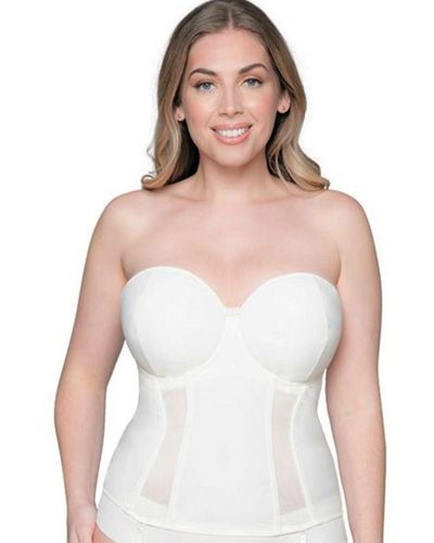 Curvy Kate Ck017707 Luxe Strapless Basque - White