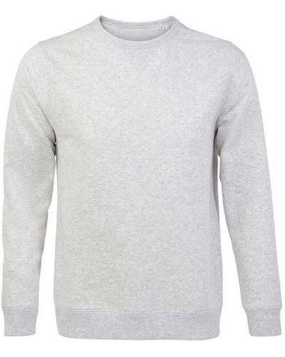 Sol's Adults Sully Sweatshirt (Ash) - White