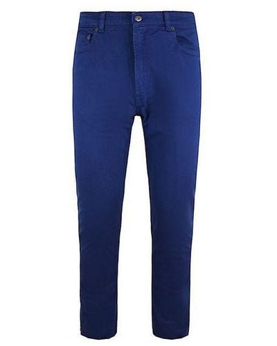 Lacoste Slim Fit Classic Waist Navy Trousers Cotton - Blue
