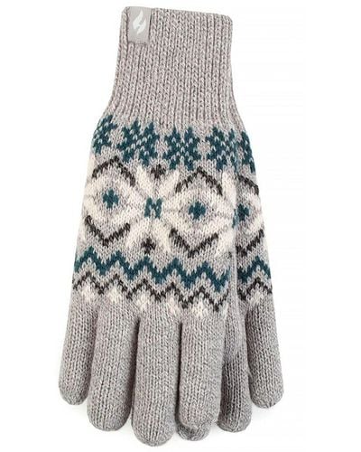 Heat Holders Ladies Soft Thermal Gloves - Light Grey