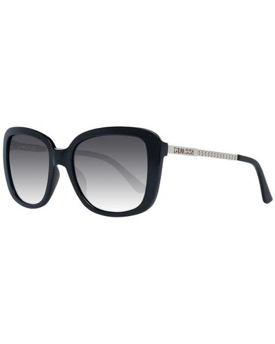 Guess Rectangle Sunglasses With Gradient Lenses - Black