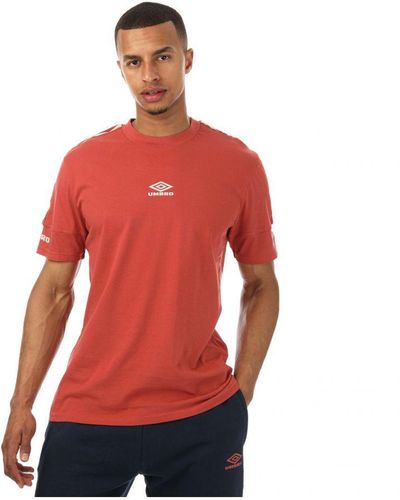 Umbro Diamond Taped Crew T-shirts - Red