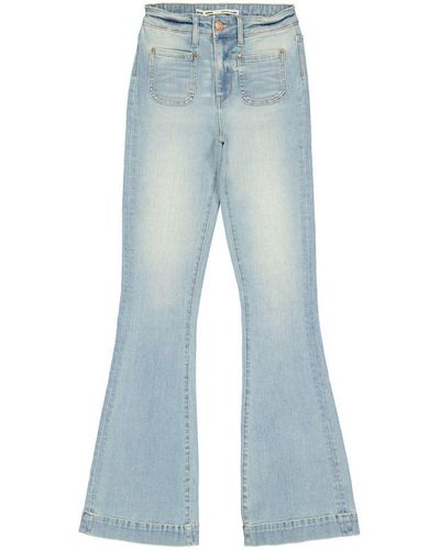 Raizzed Flared Jeans Sunrise Patched On Pockets Blauw